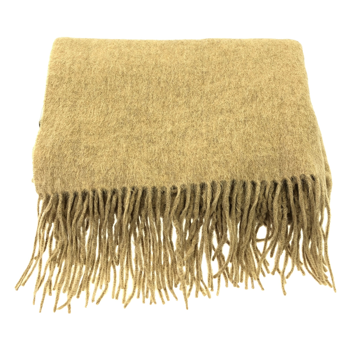 [美麗狀態] ASAUSE MELER / 麻生梅勒 |羊駝毛茸茸流蘇大披肩 |淺褐色的