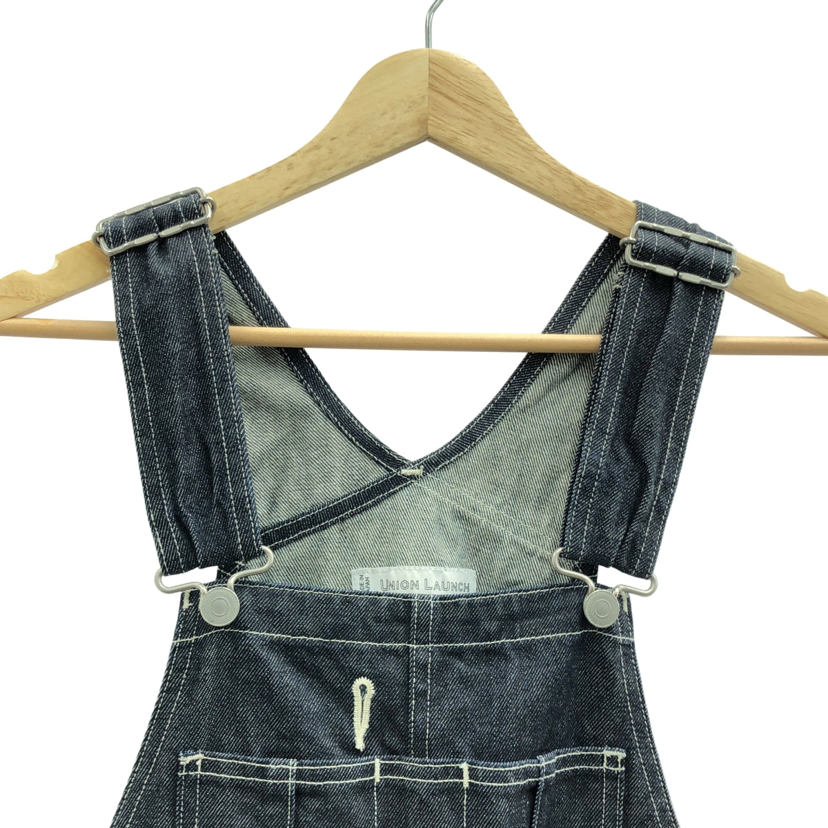 UNION LAUNCH | 牛仔背帶褲 | XS | 靛藍 | 女款