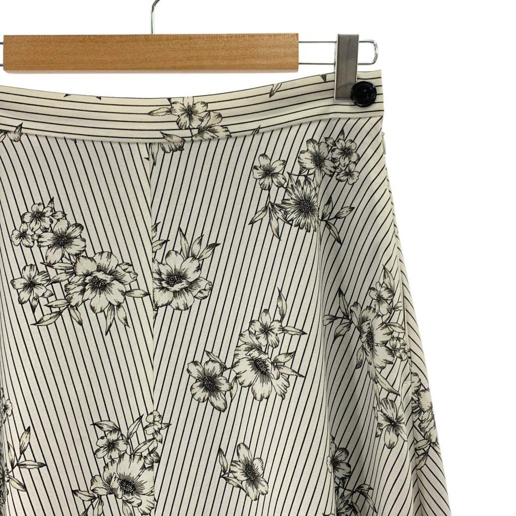 IENA / イエナ | 2025SS | 総柄 ストライプフラワースカート / 裏地付き | 38 | レディース