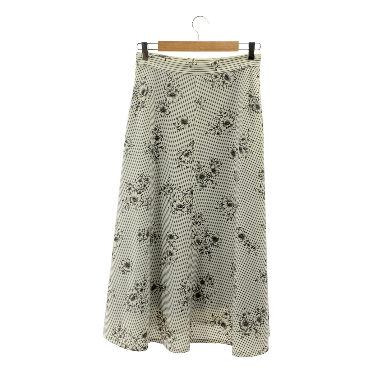 IENA | 2025春夏 | 條紋印花半身裙 / 有襯裡 | 尺寸 38 | 女裝