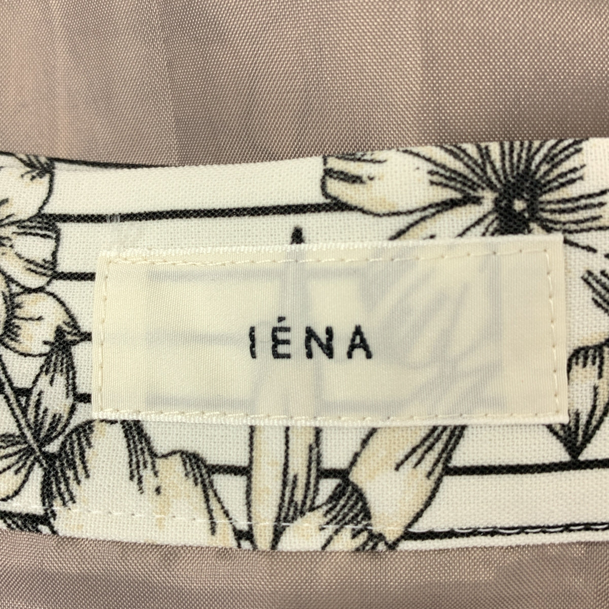 IENA / イエナ | 2025SS | 総柄 ストライプフラワースカート / 裏地付き | 38 | レディース