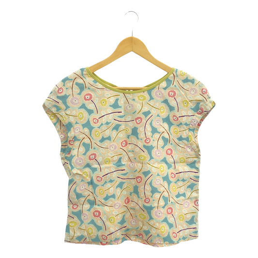 mina perhonen / mina perhonen | 2013-14 a/w | Hanna / Linen all-over print sleeveless blouse | 36 | Women's