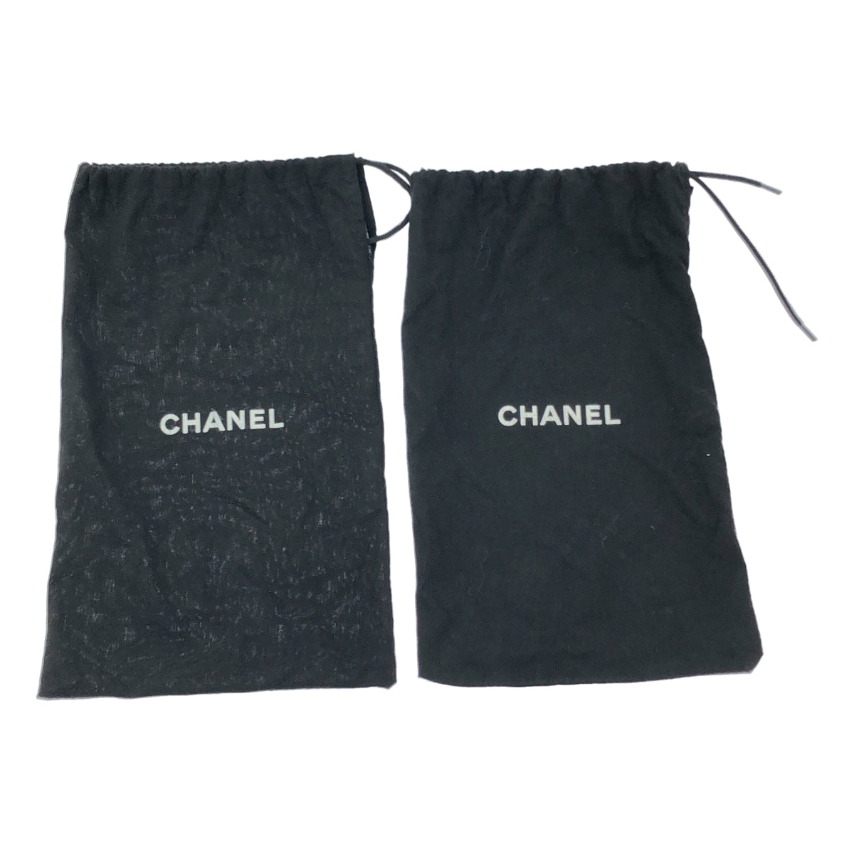 [狀況極佳] 香奈兒 | 踝帶厚底緞面高跟鞋 | 尺寸 36C | 黑色/銀色 | 女款