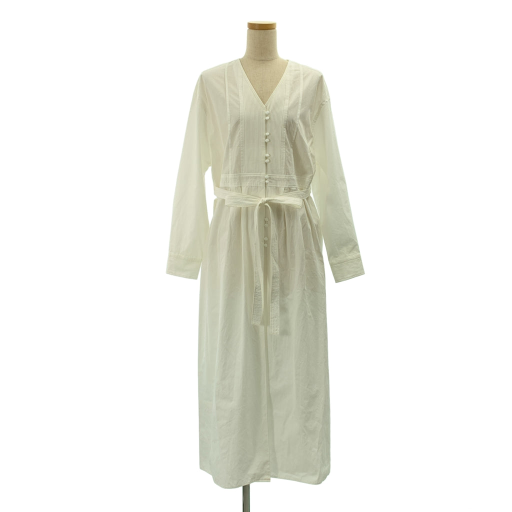 yuni IS LIKE A FLOWER TO ME / ユニ | コットン ピンタック ベルテッド シャツ ワンピース | F | レディース