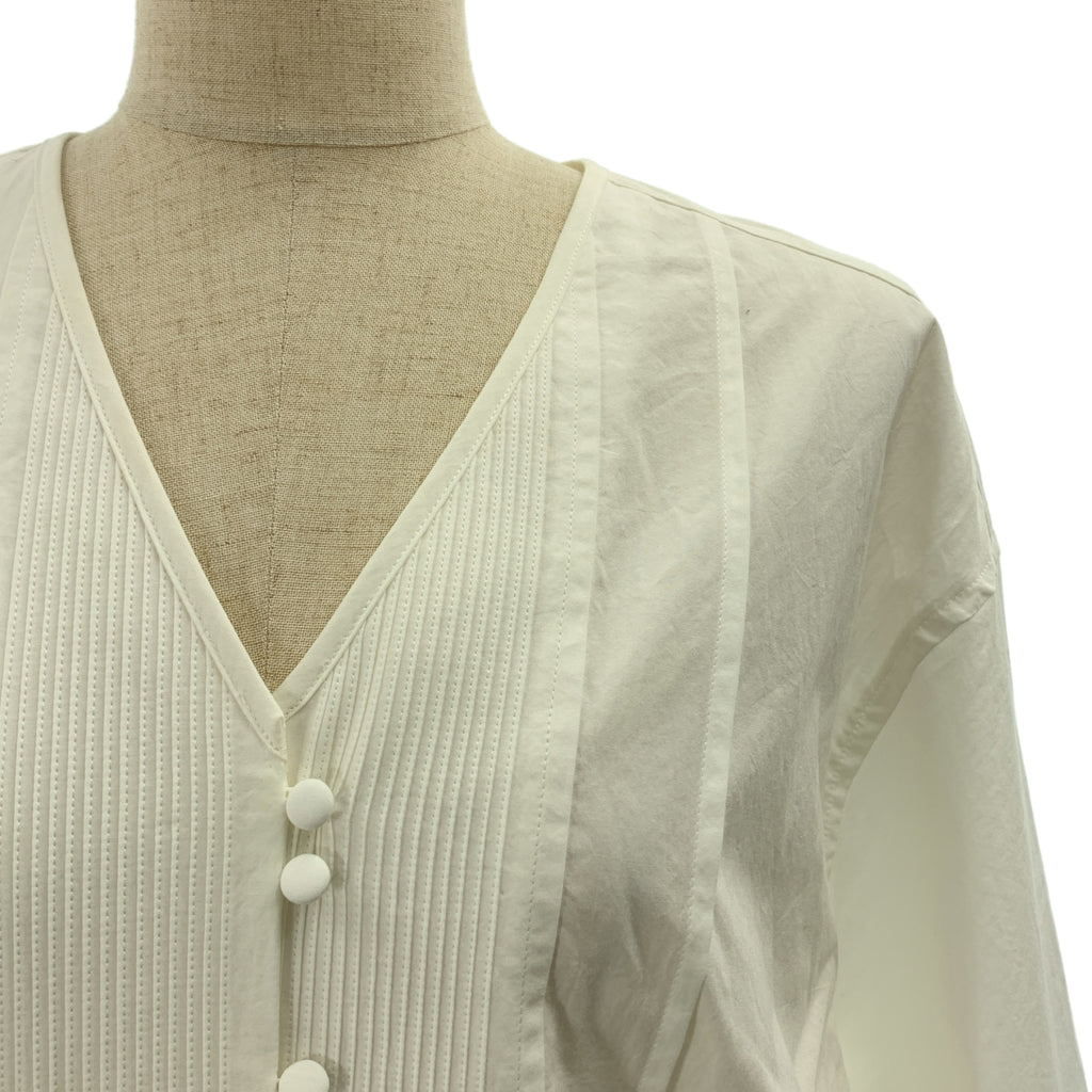 yuni IS LIKE A FLOWER TO ME / ユニ | コットン ピンタック ベルテッド シャツ ワンピース | F | レディース