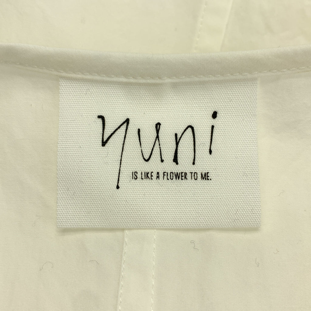 yuni IS LIKE A FLOWER TO ME / ユニ | コットン ピンタック ベルテッド シャツ ワンピース | F | レディース