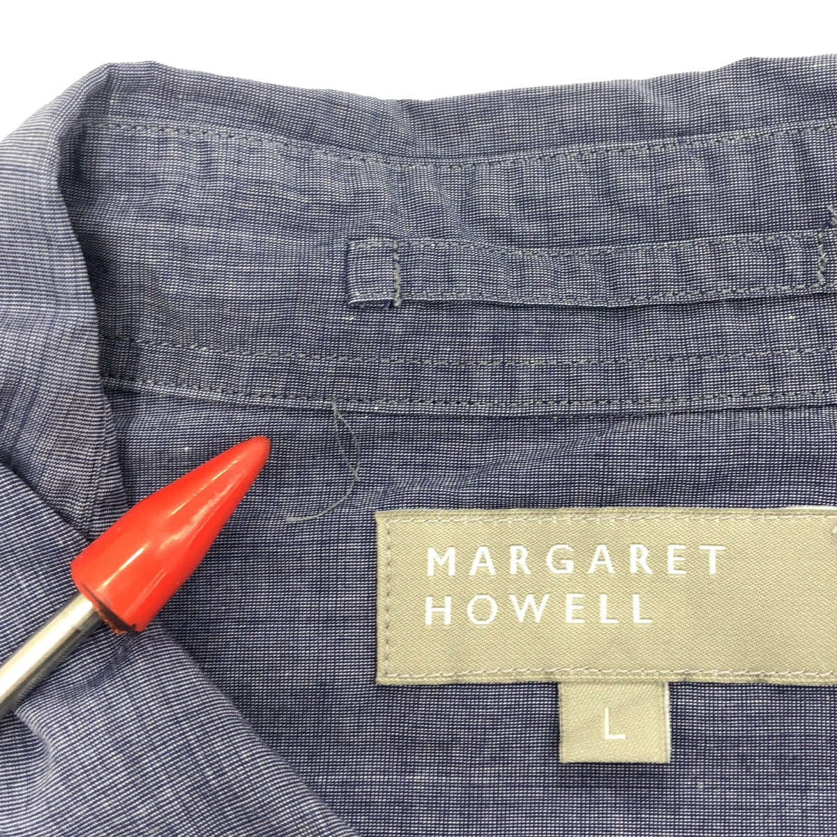 MARGARET HOWELL / マーガレットハウエル | コットン レギュラーカラー シャツ | L | メンズ