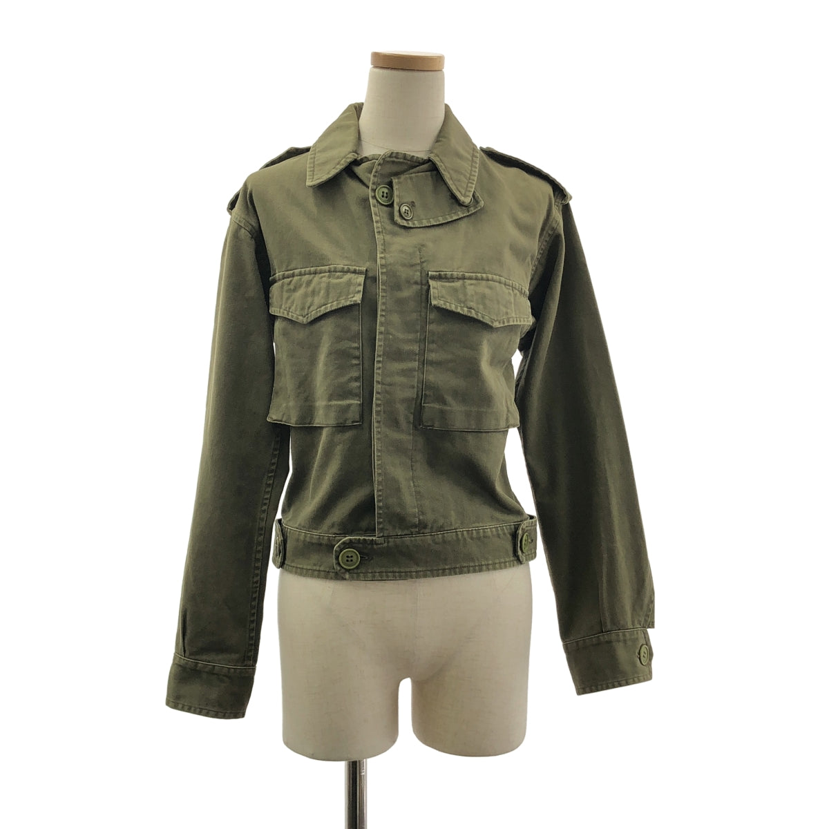 SAINT LAURENT PARIS | 標誌連結雙口袋軍裝外套 | 尺寸 34 | 女款