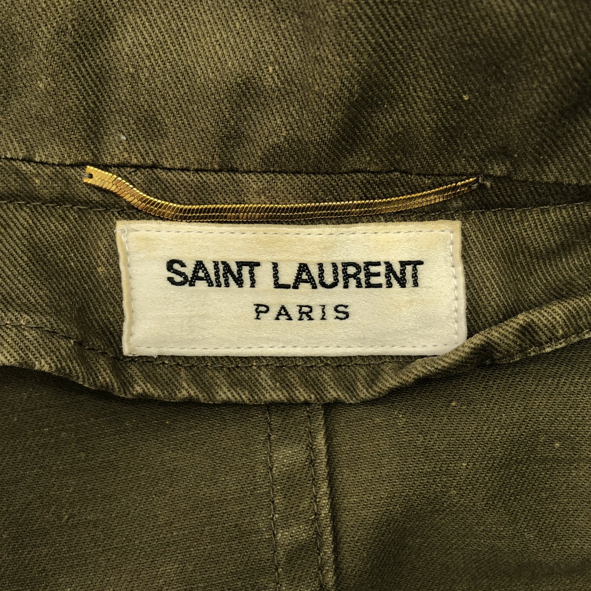 SAINT LAURENT PARIS | 標誌連結雙口袋軍裝外套 | 尺寸 34 | 女款
