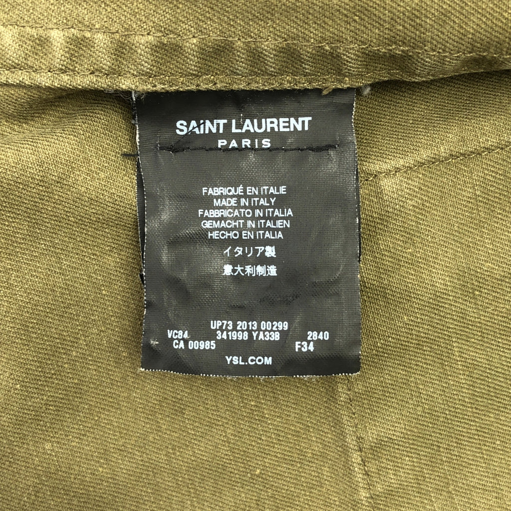 SAINT LAURENT PARIS | 標誌連結雙口袋軍裝外套 | 尺寸 34 | 女款