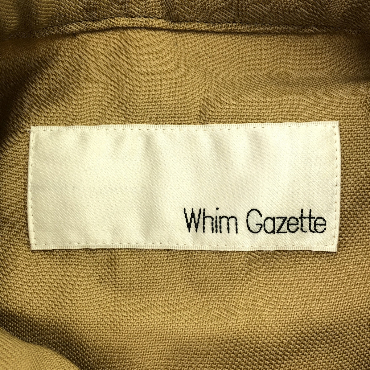 Whim Gazette / 윙가젯 | 2023AW | 셔츠 원피스 | F | 베이지 | 여성