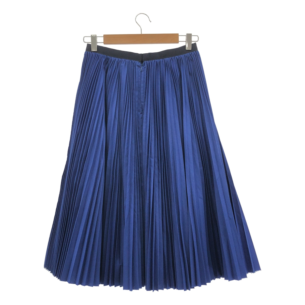 sacai luck / サカイラック | コットン混 プリーツ フレアスカート | 1 | ブルー | レディース