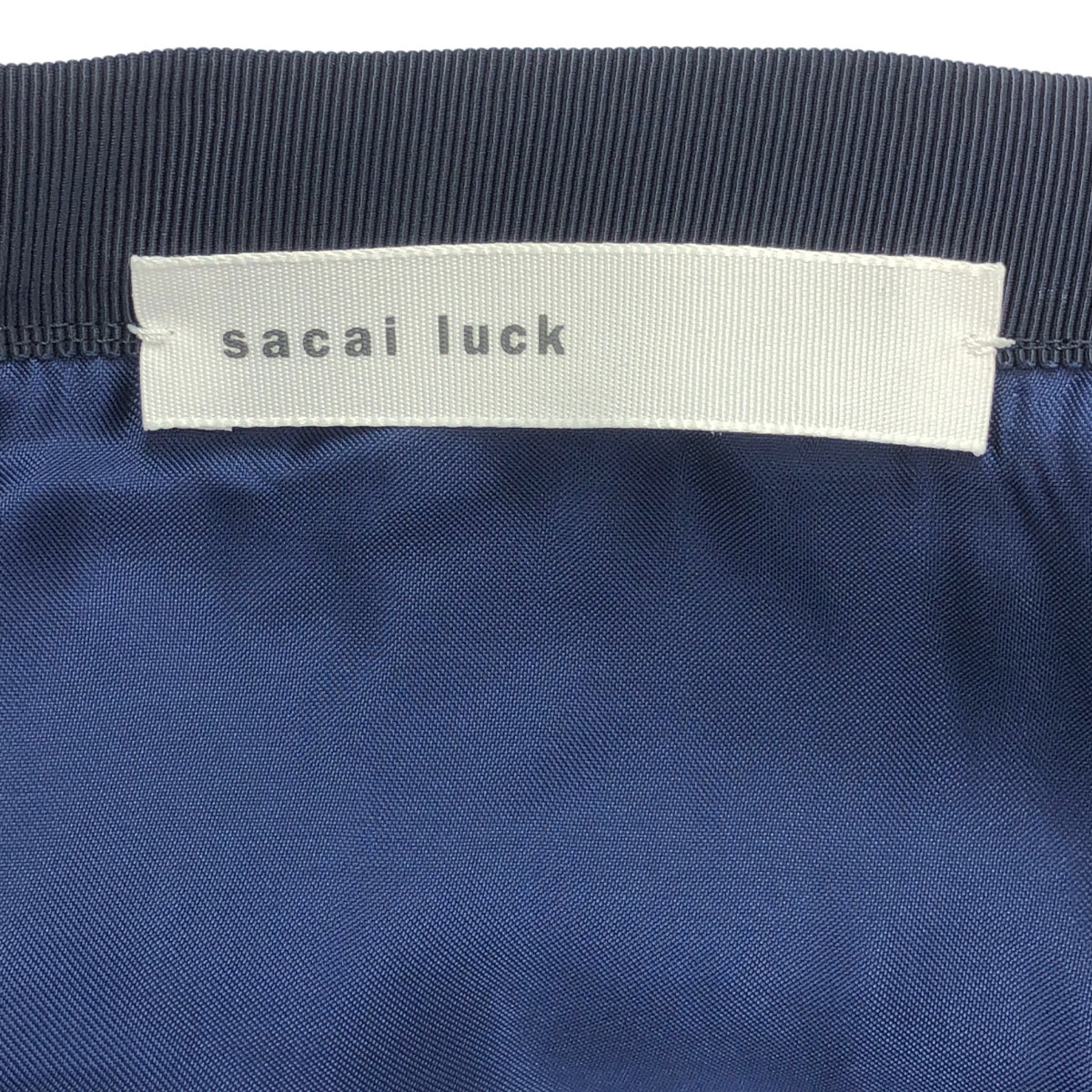 sacai luck / サカイラック | コットン混 プリーツ フレアスカート | 1 | ブルー | レディース