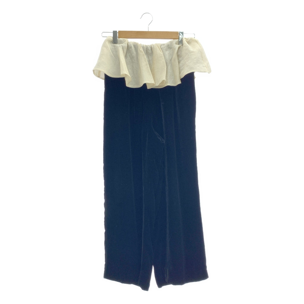 FETICO / 페티코 | VELVET FRILLED TROUSERS / 벨벳 프릴 이지 팬츠 / 안감 포함 | 1 |