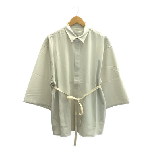 【신품】 prasthana / 프라스타나 | long loop big sleeve shirt 반팔 셔츠 | M | 그레이 계 | 남성