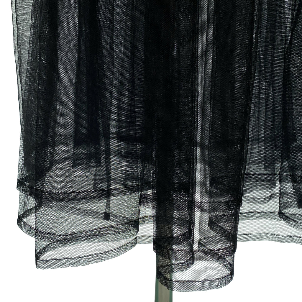 noir kei ninomiya / ノワールケイニノミヤ | 2018AW | レイヤードチュール ギャザー ノースリーブ ワンピース | S | レディース