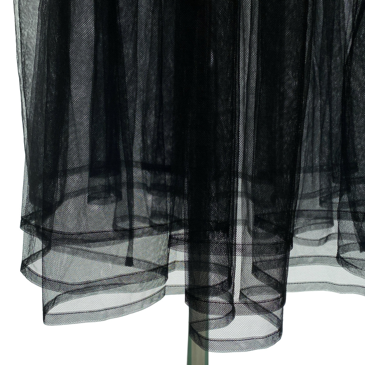 noir kei ninomiya / ノワールケイニノミヤ | 2018AW | レイヤードチュール ギャザー ノースリーブ ワンピース | S | ブラック | レディース