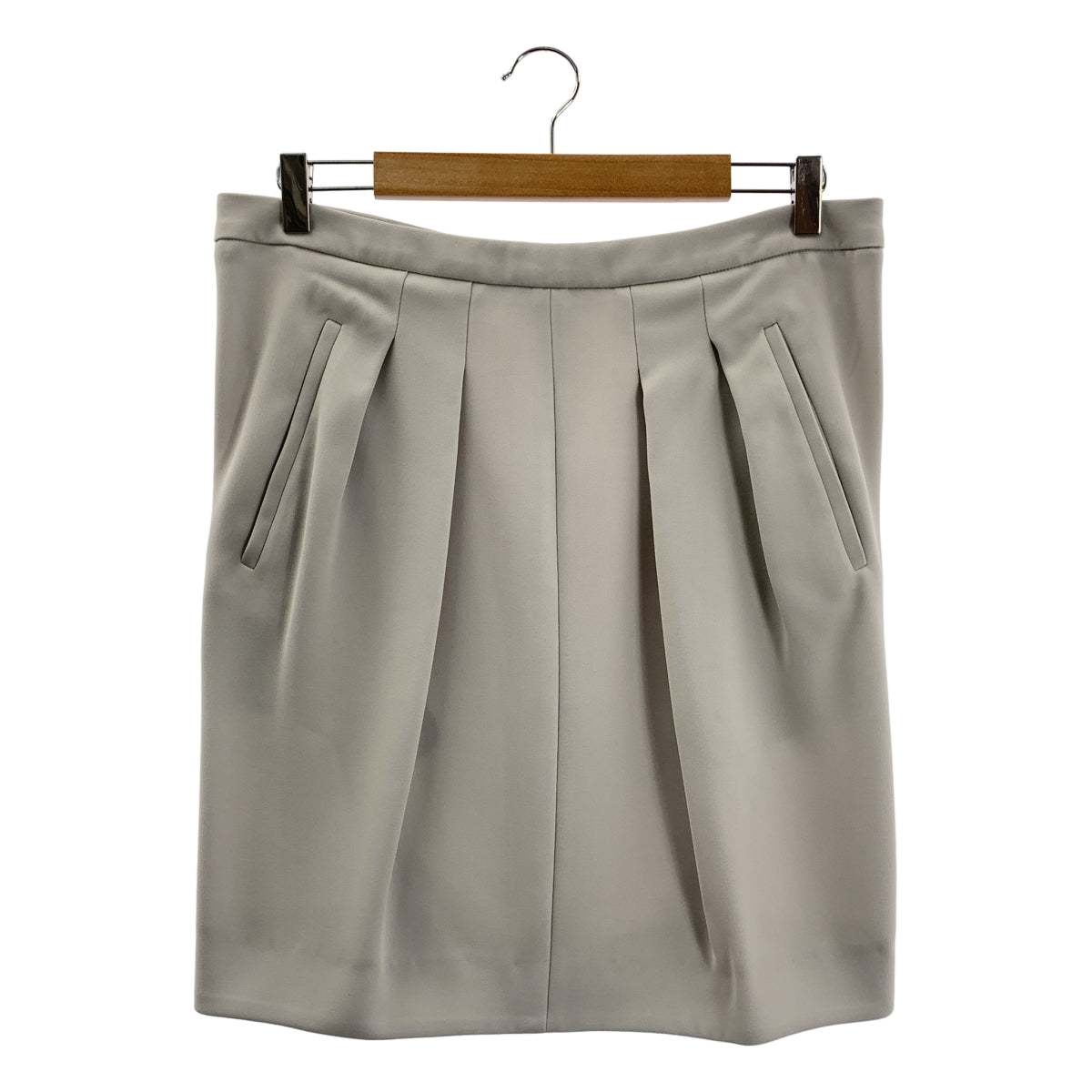 BALENCIAGA / バレンシアガ | バックジップ タック スカート | 42 | レディース