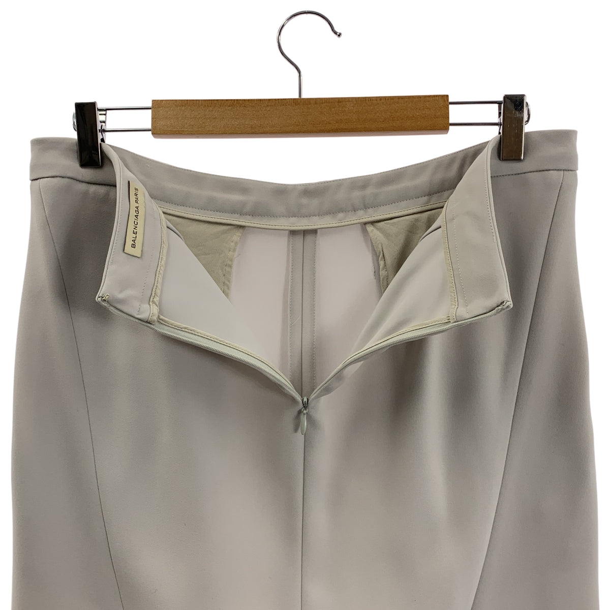 BALENCIAGA / バレンシアガ | バックジップ タック スカート | 42 | レディース
