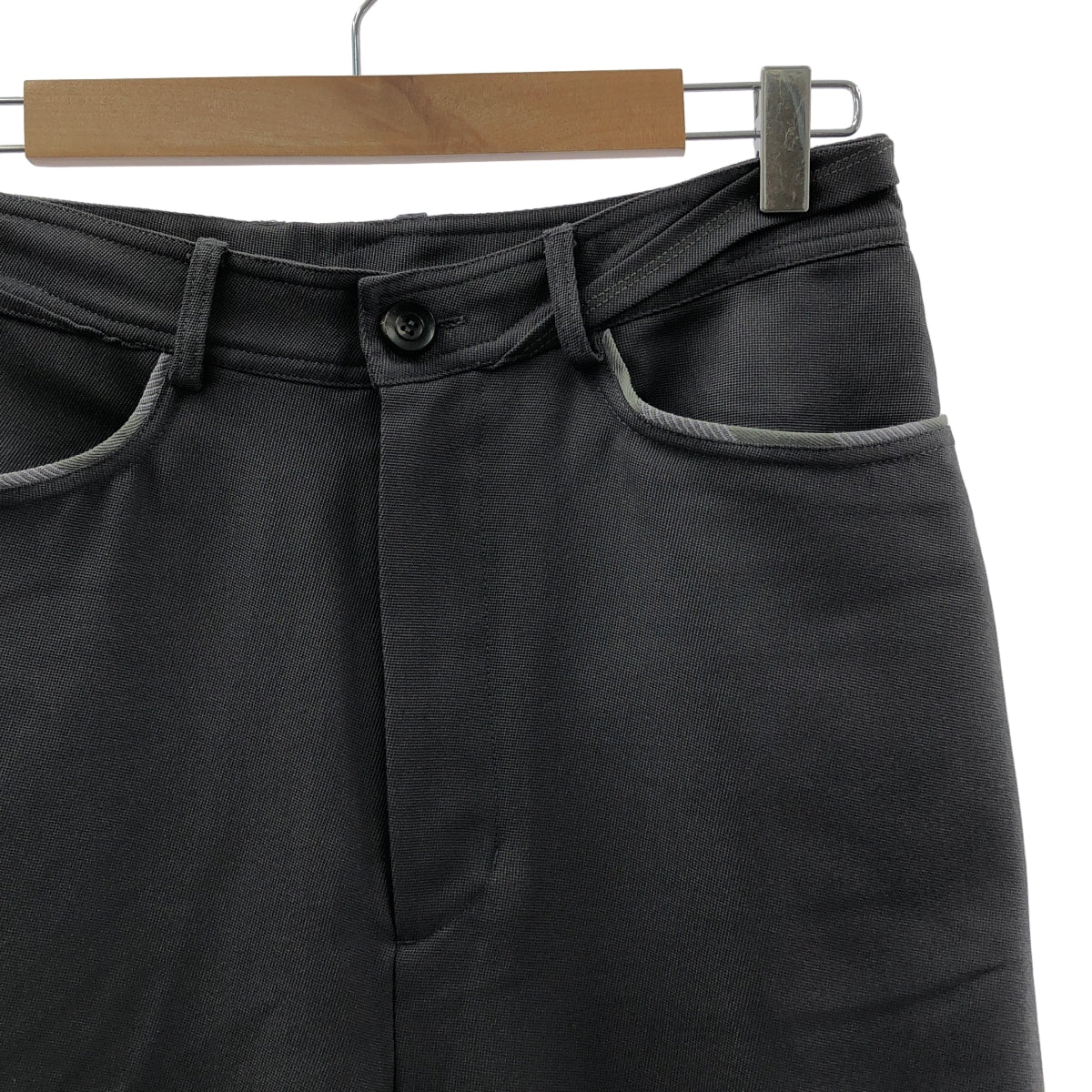 [新品] Kiko Kostadinov | 2024 秋冬 | OHNE K-DART TROUSER 聚酯羊毛垂墜喇叭褲 | 46碼 | 鐵灰色 | 男款