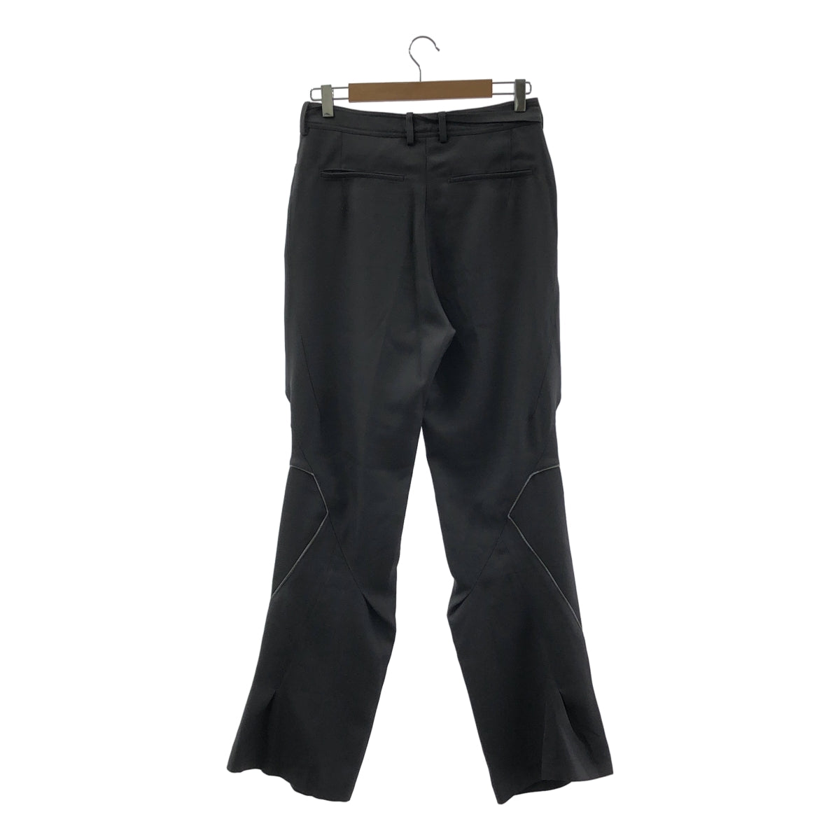 Kiko Kostadinov | 2024 秋冬 | OHNE K-DART TROUSER 聚酯羊毛垂墜喇叭褲 | 尺寸 46 | 男款