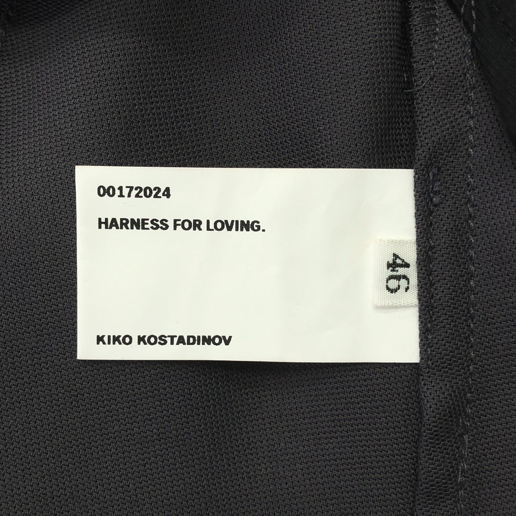 Kiko Kostadinov | 2024 秋冬 | OHNE K-DART TROUSER 聚酯羊毛垂墜喇叭褲 | 尺寸 46 | 男款