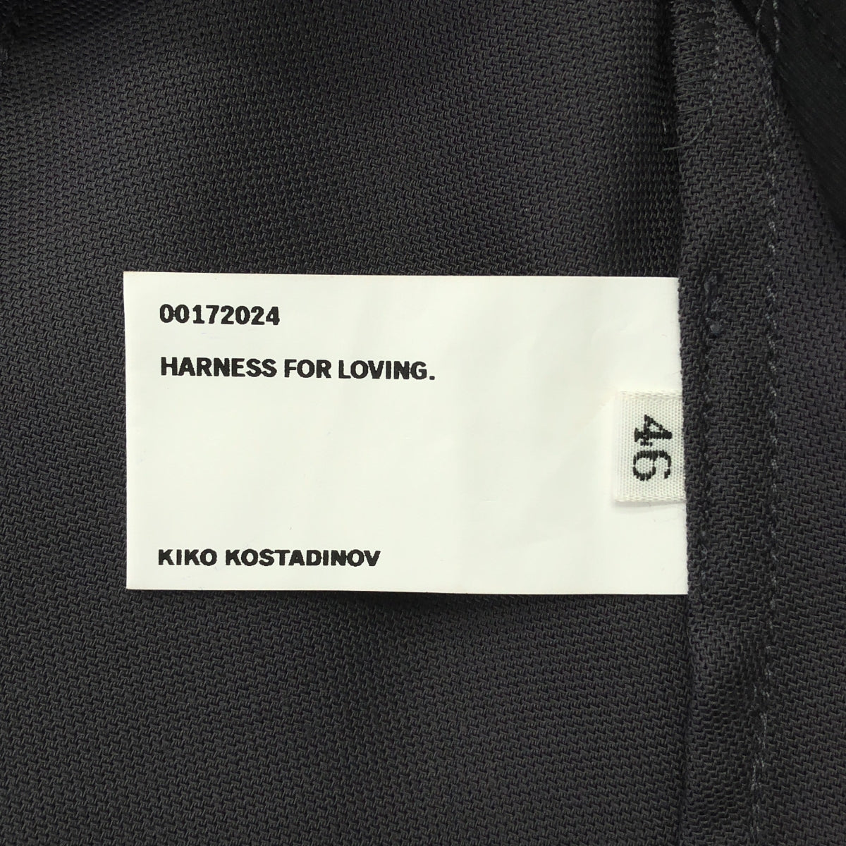 Kiko Kostadinov | 2024 秋冬 | OHNE K-DART TROUSER 聚酯羊毛垂墜喇叭褲 | 尺寸 46 | 男款