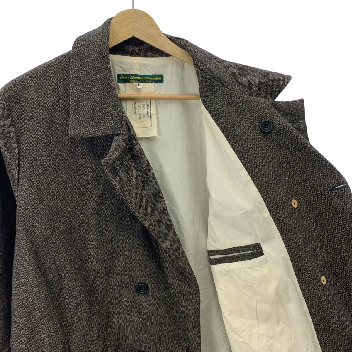 Paul Harnden / 폴 하덴 | 울 린넨 헤링본 재킷 | M | 남성