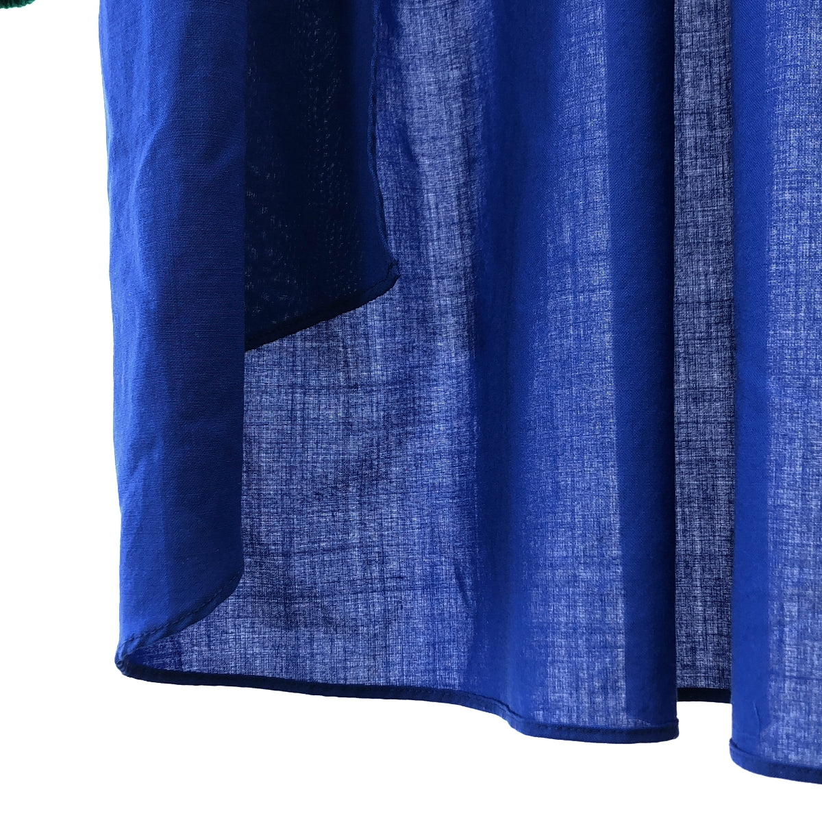 sacai | 西裝混搭襯衫 | 針織色長版襯衫 | 2 碼 | 藍/綠 | 女款