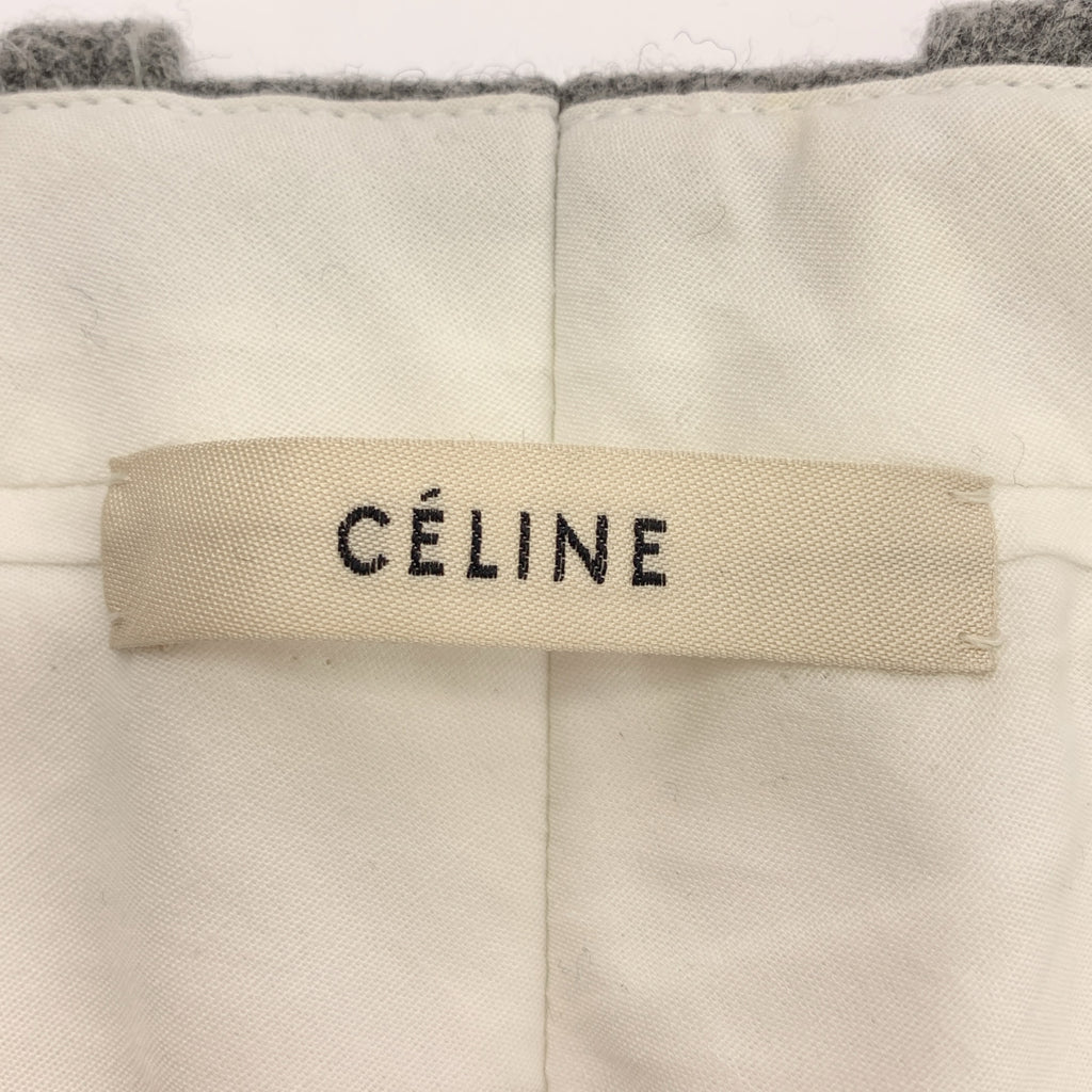CELINE / 셀린느 | 피비기 메리노 울 센터 프레스 슬랙스 팬츠 | 34 |