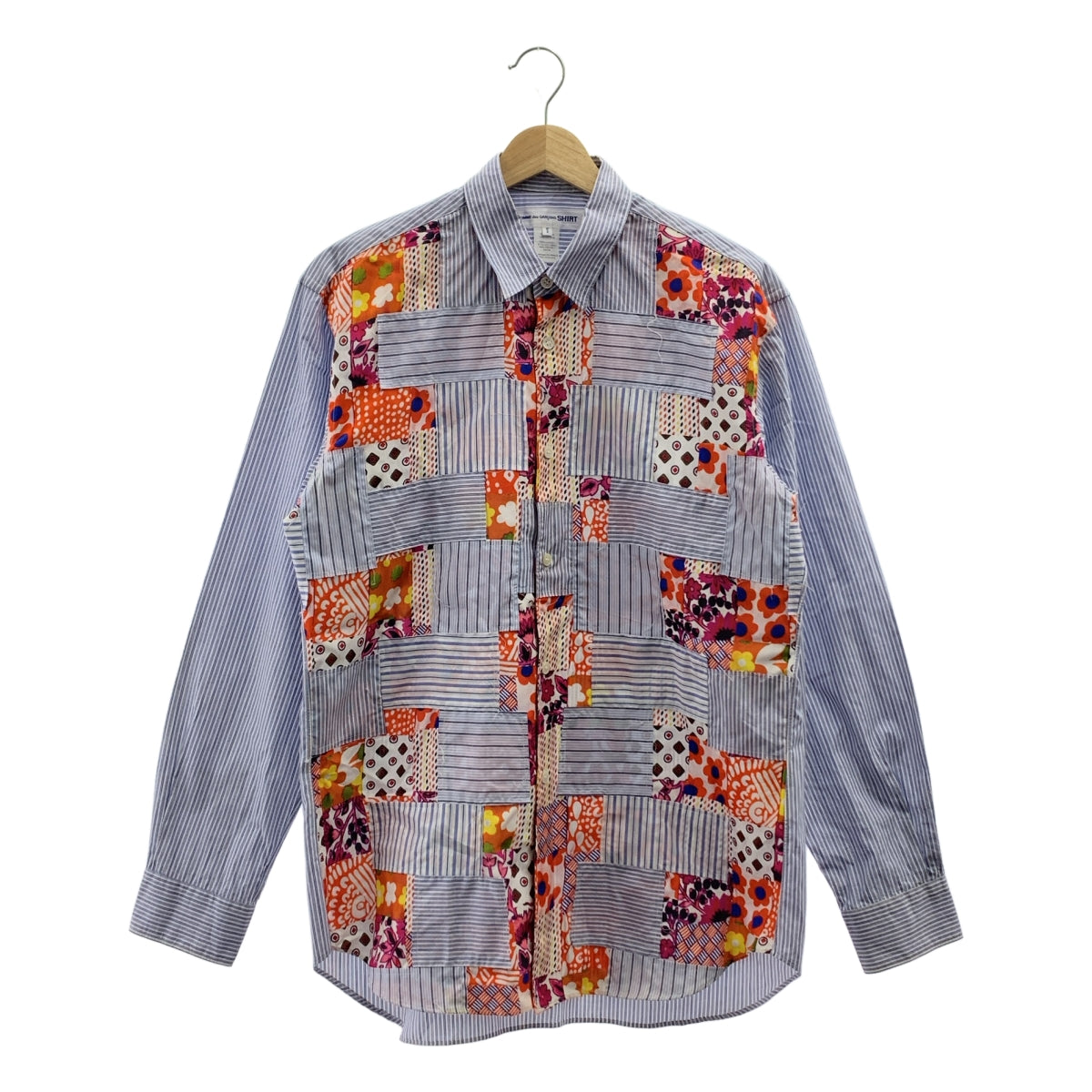 COMME des GARCONS SHIRT / コムデギャルソンシャツ | コットン パッチワーク シャツ | S | マルチカラー | メンズ
