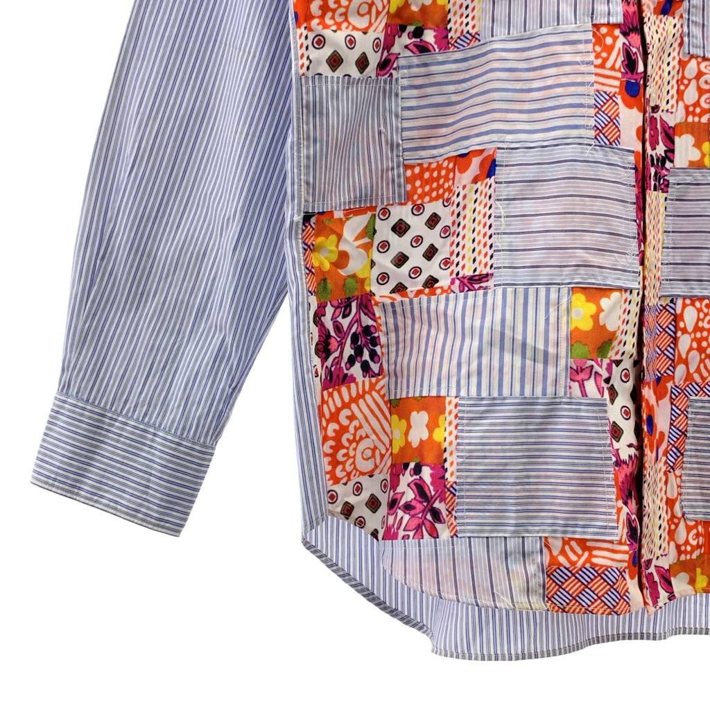 COMME des GARCONS SHIRT / コムデギャルソンシャツ | コットン パッチワーク シャツ | S | マルチカラー | メンズ