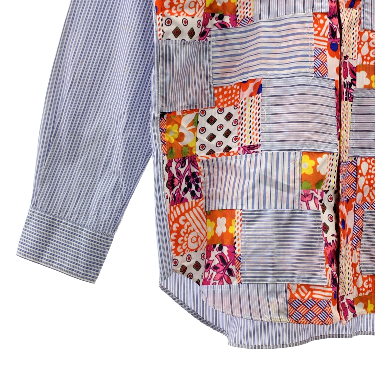 COMME des GARCONS SHIRT / コムデギャルソンシャツ | コットン パッチワーク シャツ | S | マルチカラー | メンズ