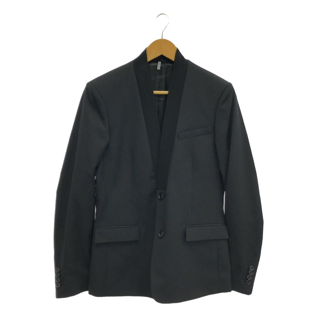 【美品】  Dior / ディオール | リブカラー 2B ウール ジャケット | 44 | ブラック | メンズ