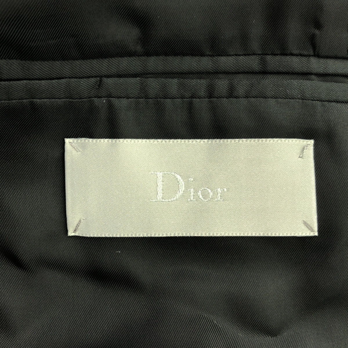 【美品】  Dior / ディオール | リブカラー 2B ウール ジャケット | 44 | ブラック | メンズ