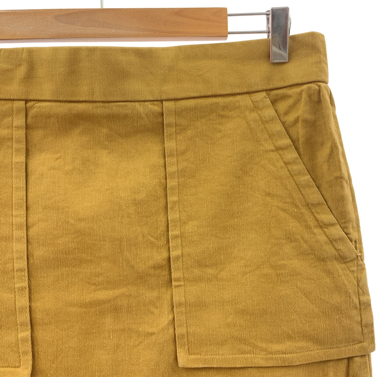 Drawer / ドゥロワー | コットン リネン ストレッチ スカート | 40 | ブラウン | レディース