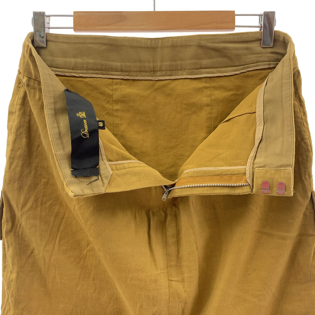 Drawer / 드로어 | 코튼 린넨 스트레치 스커트 | 40 | 브라운 | 여성