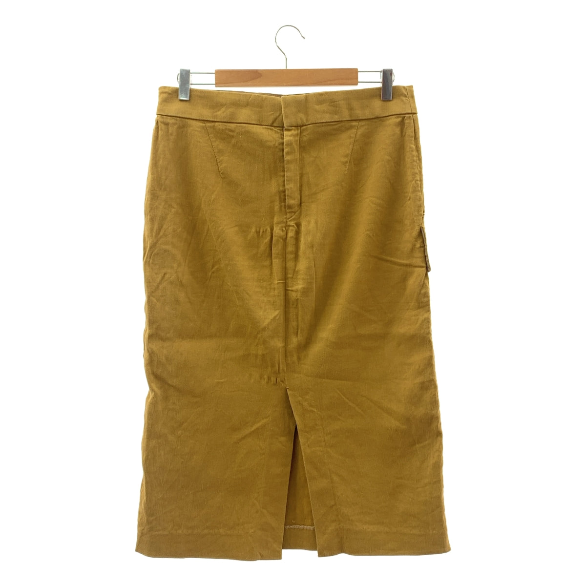 Drawer / ドゥロワー | コットン リネン ストレッチ スカート | 40 | ブラウン | レディース