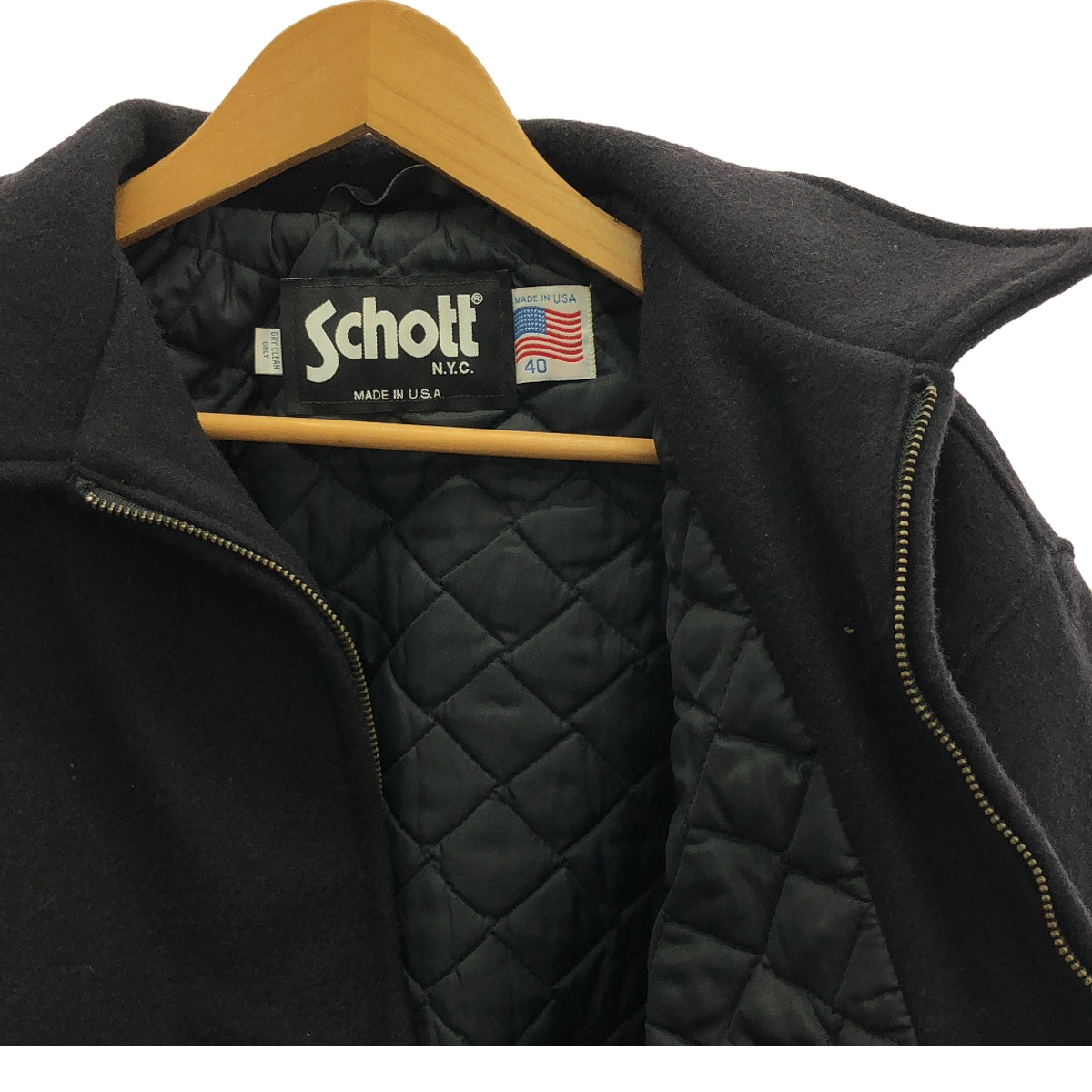 SCHOTT / Shot | 754 Wool Zip-up Jacket | 40 | Men's