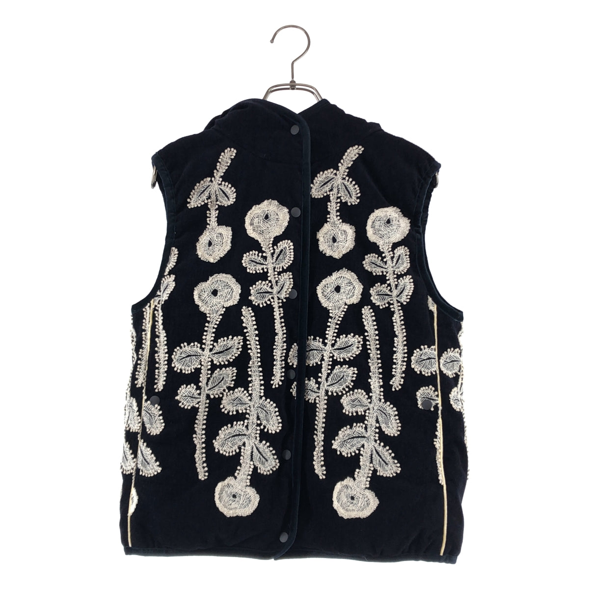 ミナペルホネン　フォレストパレード　ノースリーブニット　38 黒 ミナペルホネン フォレストパレード ノースリーブニット 38 黒 mina