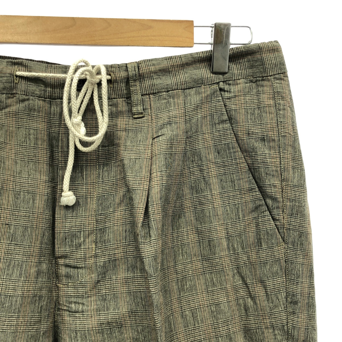 巢狀睡袍 / 巢狀睡袍 |亞麻棉格紋褲 | F |灰色 |女性的