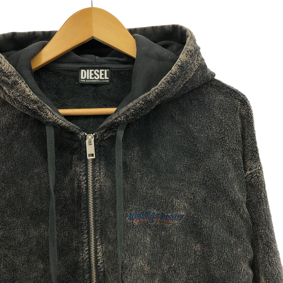 DIESEL / ディーゼル | ジップアップウォッシュドパーカー | S