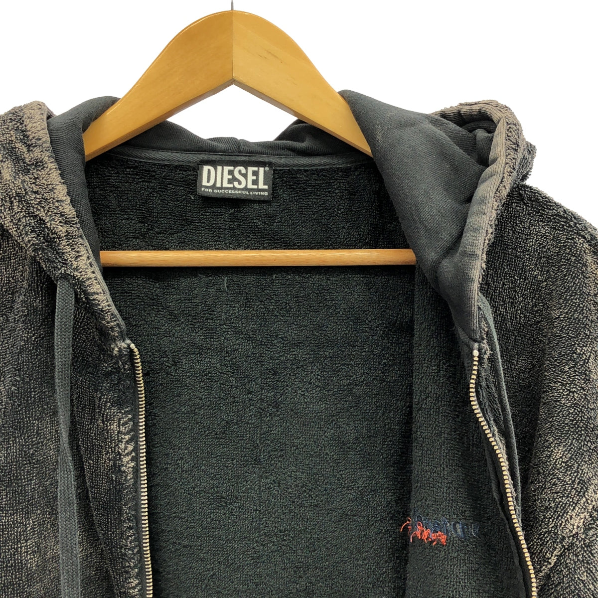 DIESEL / ディーゼル | ジップアップウォッシュドパーカー | S