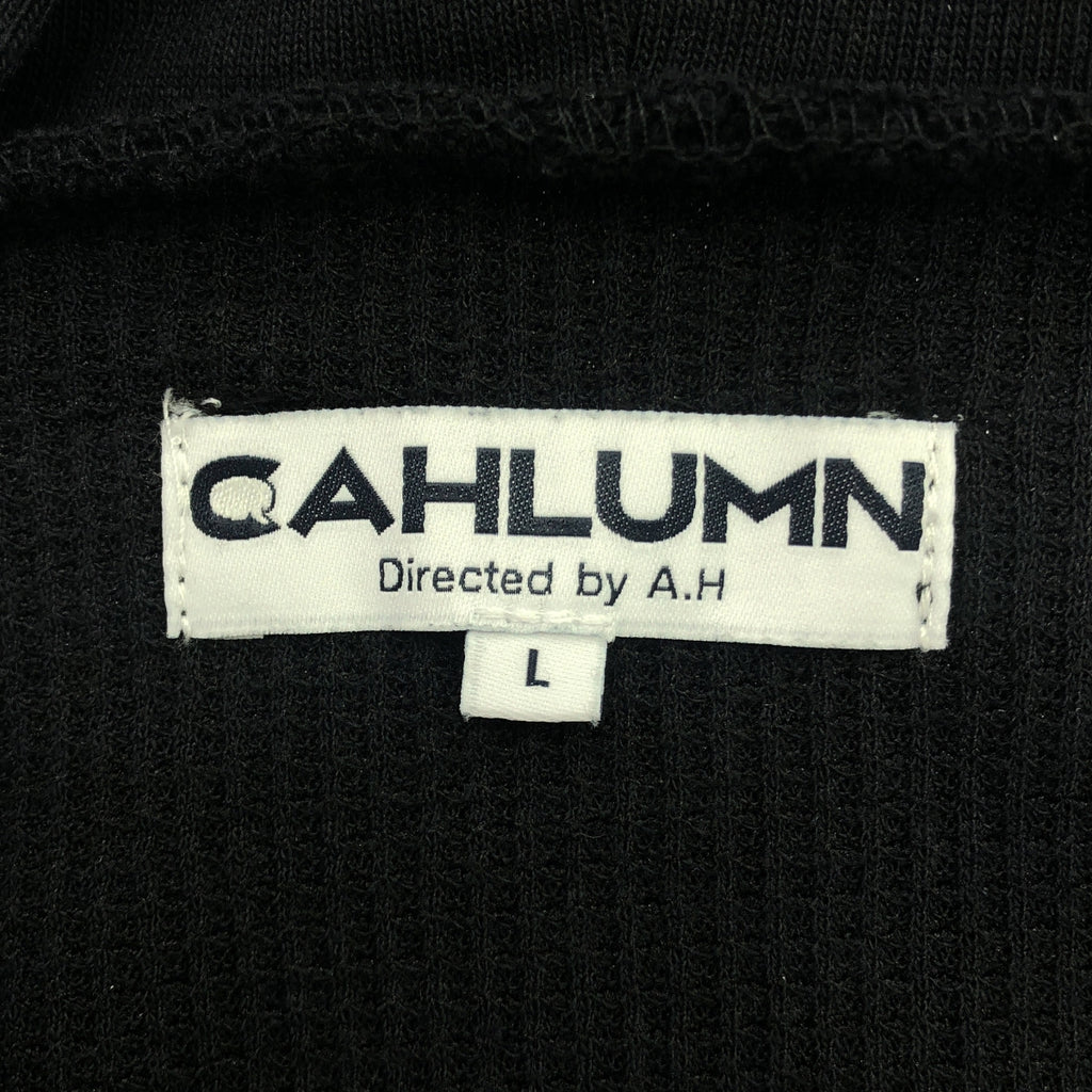 CAHLUMN / カウラム | 2024AW | Heavy Weight Jersey Thermal Lined Zip Hoodie 裏サーマル スウェット ジップパーカー | L | ブラック | メンズ