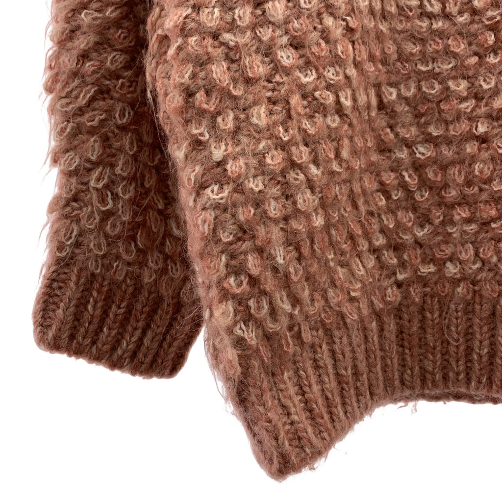 CLANE | 2023 秋冬系列 | 混紡馬海毛針織開襟衫 | 1 碼 | 粉紅色 | 女款