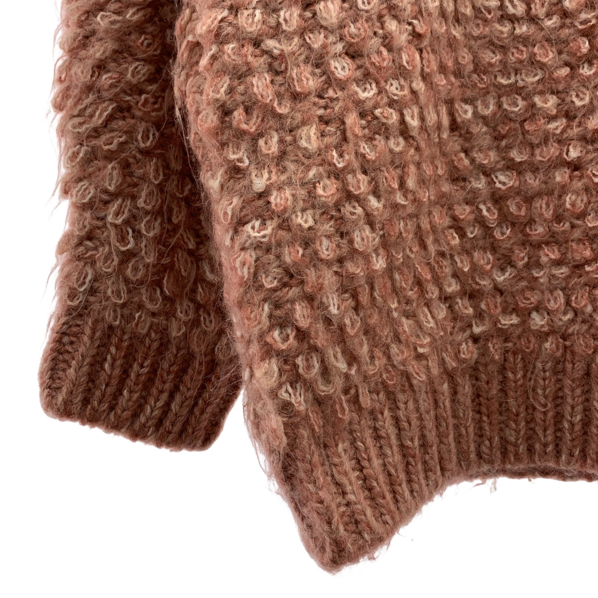 CLANE | 2023 秋冬系列 | 混紡馬海毛針織開襟衫 | 1 碼 | 粉紅色 | 女款