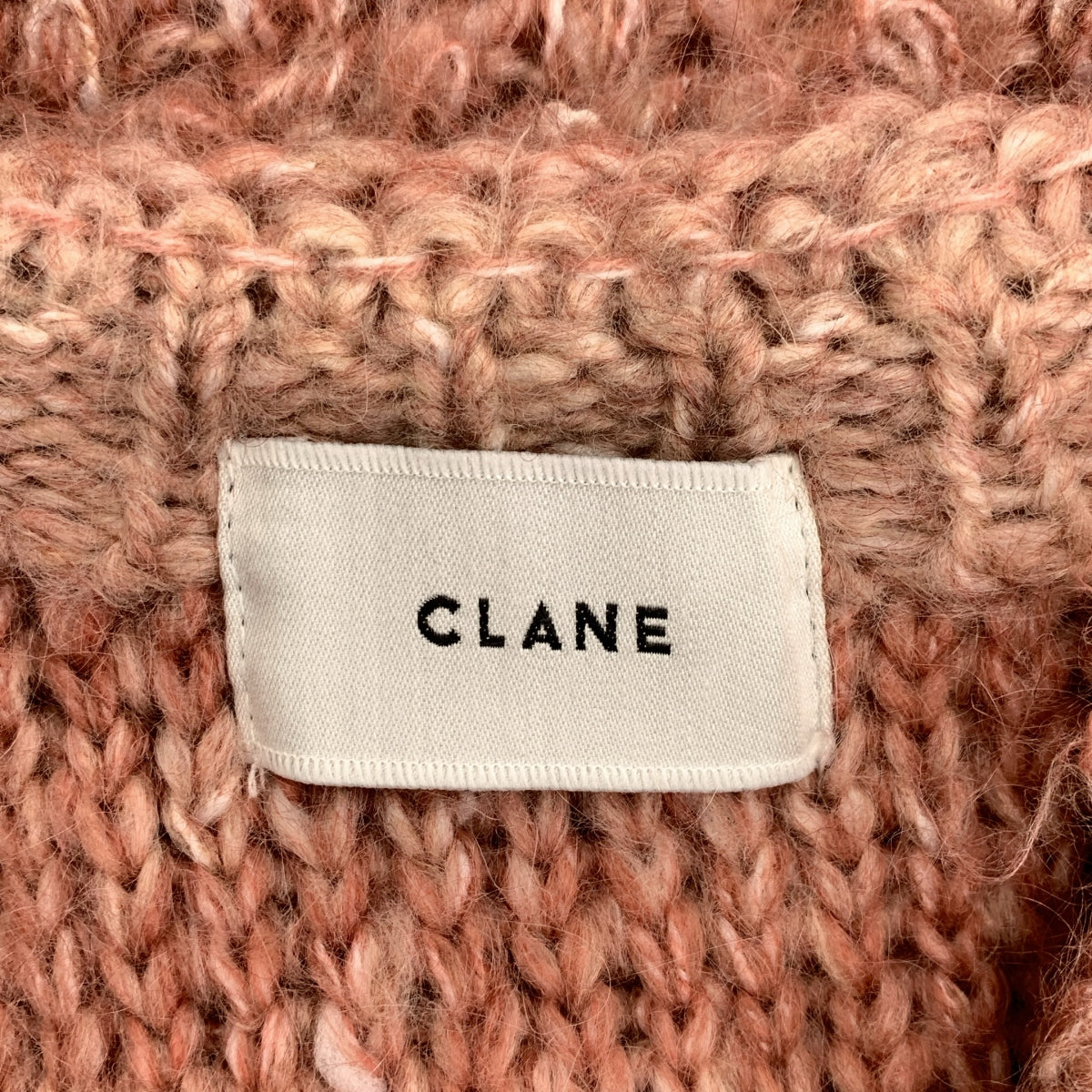 CLANE | 2023 秋冬系列 | 混紡馬海毛針織開襟衫 | 1 碼 | 粉紅色 | 女款