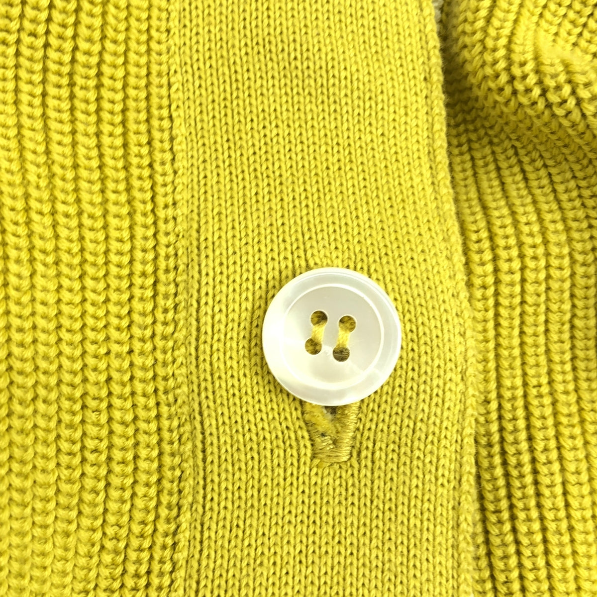 sacai | 棉質蕾絲針織開襟衫 | 尺寸 1 | 黃色 | 女款