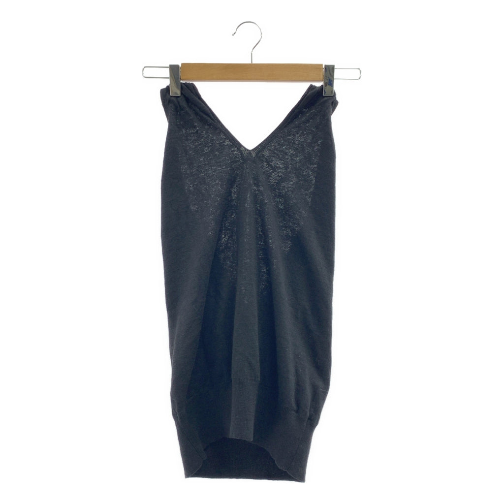 BIOTOP / ビオトープ | リネン ノースリーブ ニット トップス | 01 |