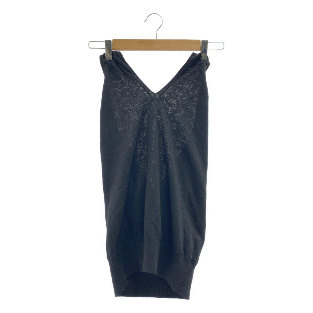 BIOTOP / ビオトープ | リネン ノースリーブ ニット トップス | 01 |